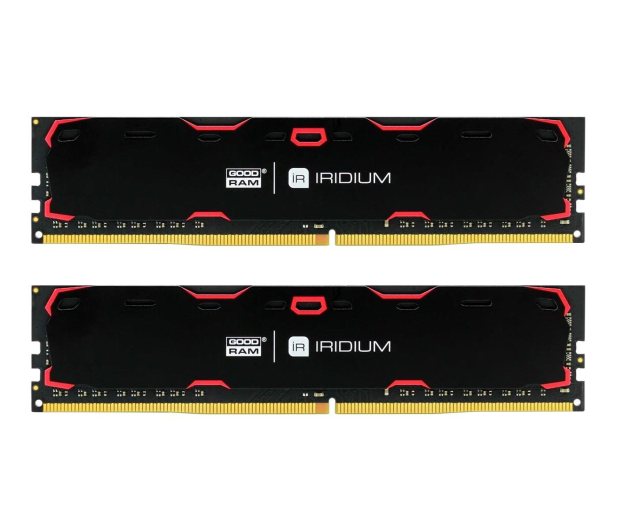 GOODRAM 8GB (2x4GB) 2400MHz CL15 IRIDIUM Black - 361600 - zdjęcie